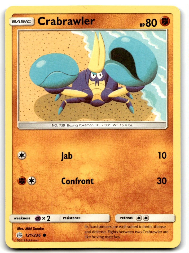 2019 Sun & Moon - Cosmic Eclipse Crabrawler d Basic/Common #121