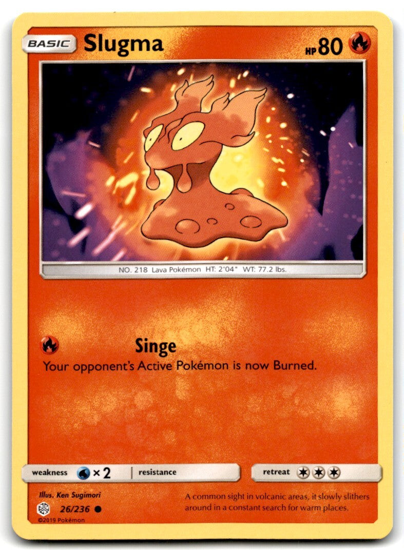 2019 Sun & Moon - Cosmic Eclipse Slugma d Basic/Common #26
