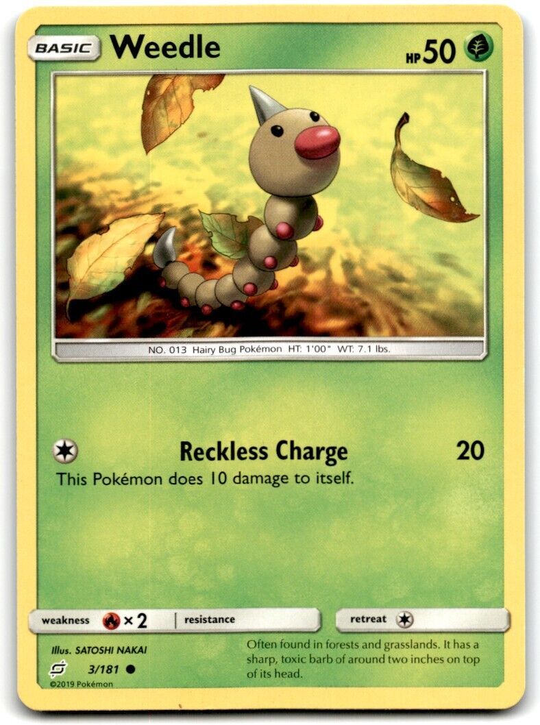 2019 Sun & Moon - Team Up Weedle a Basic/Common #3