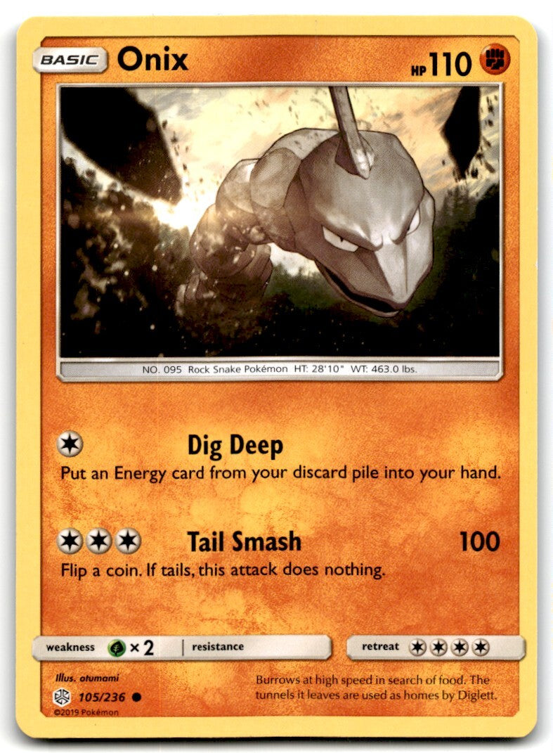 2019 Sun & Moon - Cosmic Eclipse Onix d Basic/Common #105