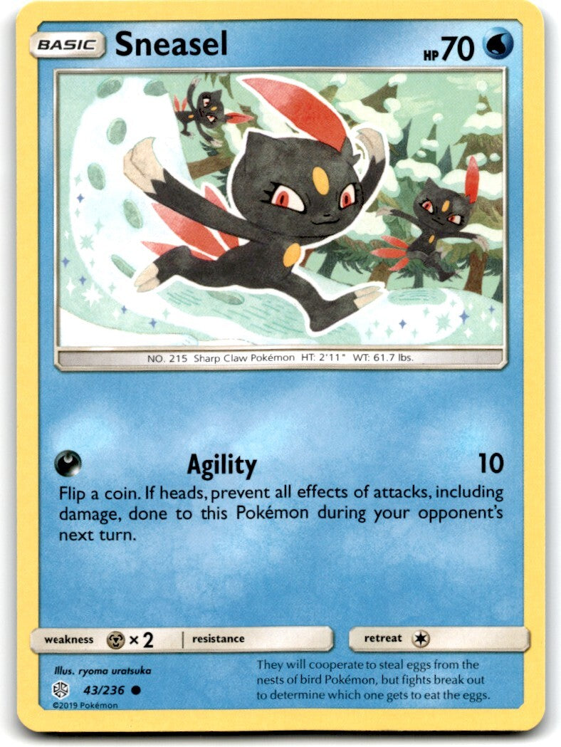 2019 Sun & Moon - Cosmic Eclipse Sneasel b Basic/Common #43