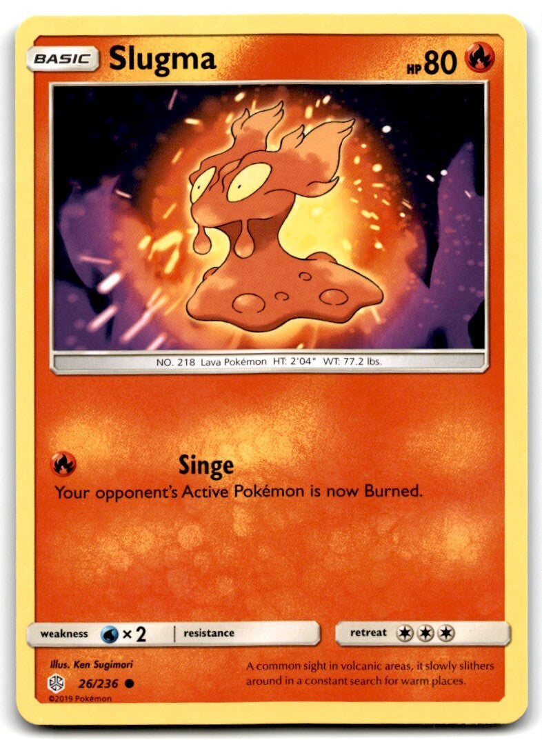 2019 Sun & Moon - Cosmic Eclipse Slugma c Basic/Common #26