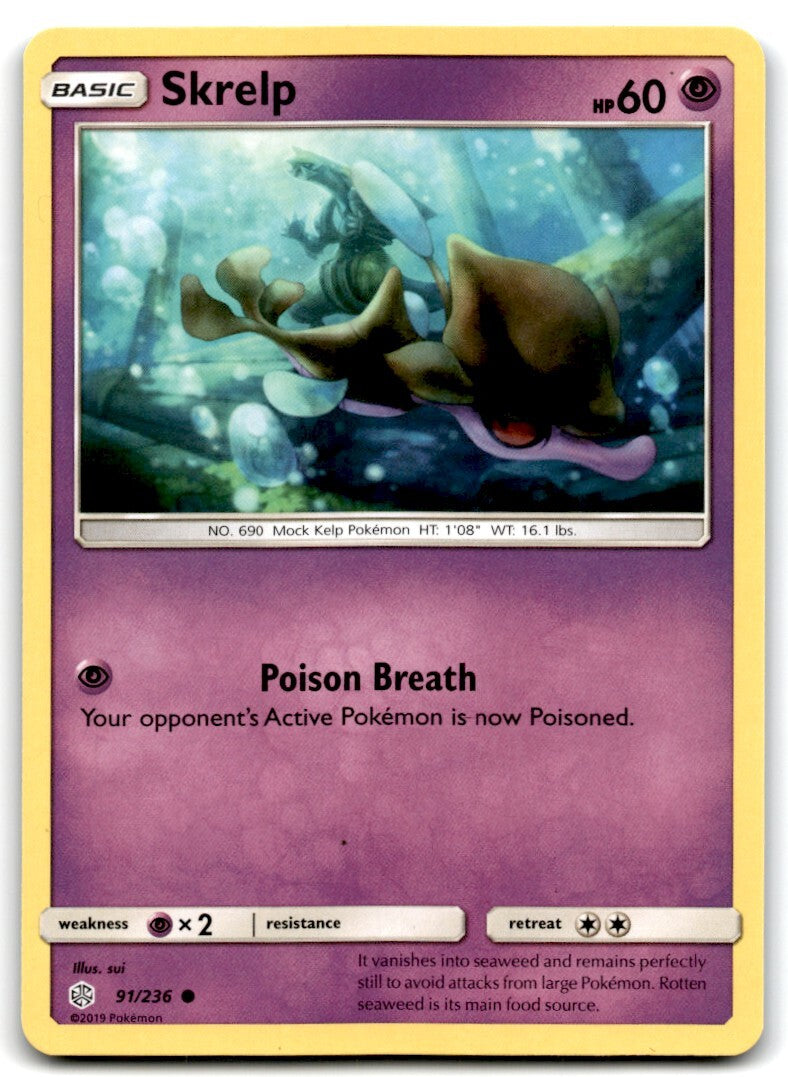 2019 Sun & Moon - Cosmic Eclipse Skrelp c Basic/Common #91
