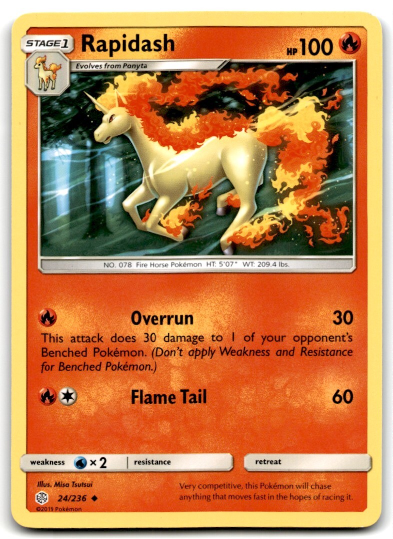 2019 Sun & Moon - Cosmic Eclipse Rapidash Stage 1/Uncommon #24