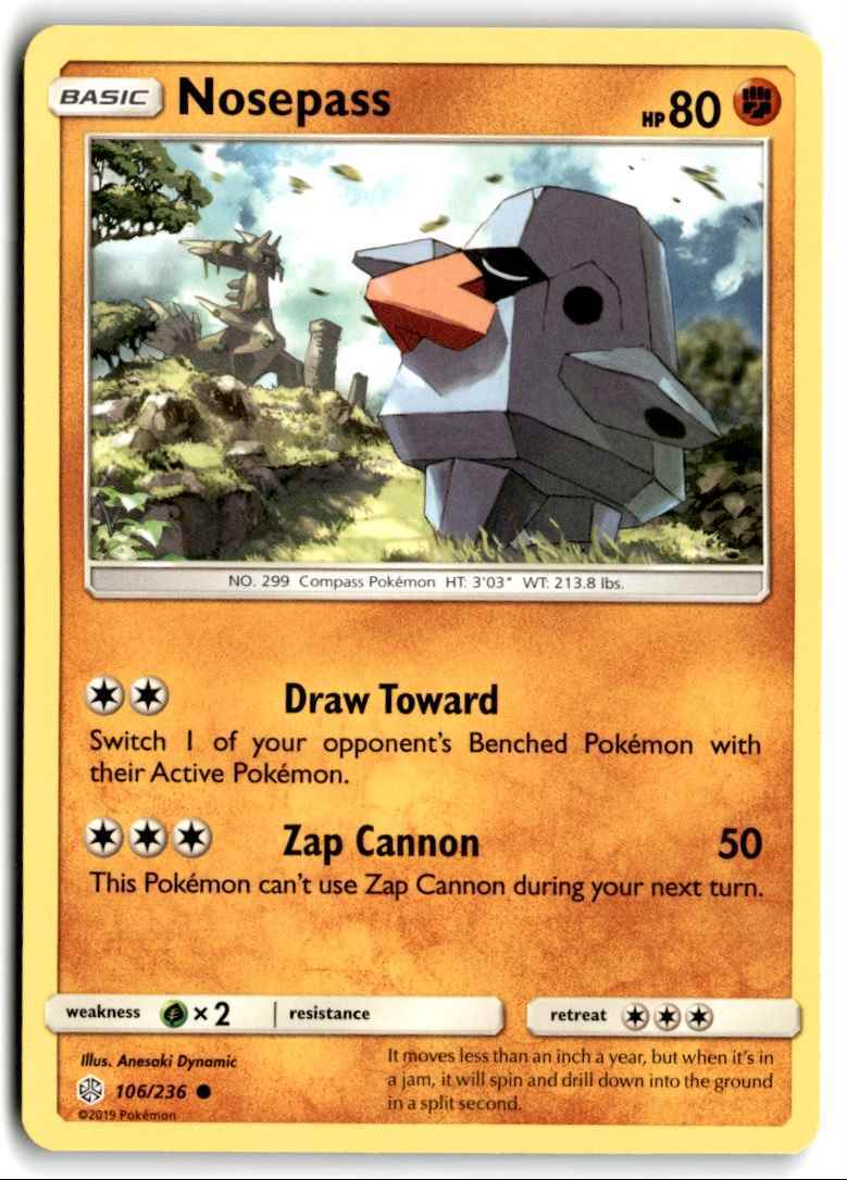2019 Sun & Moon - Cosmic Eclipse Nosepass a Basic/Common #106