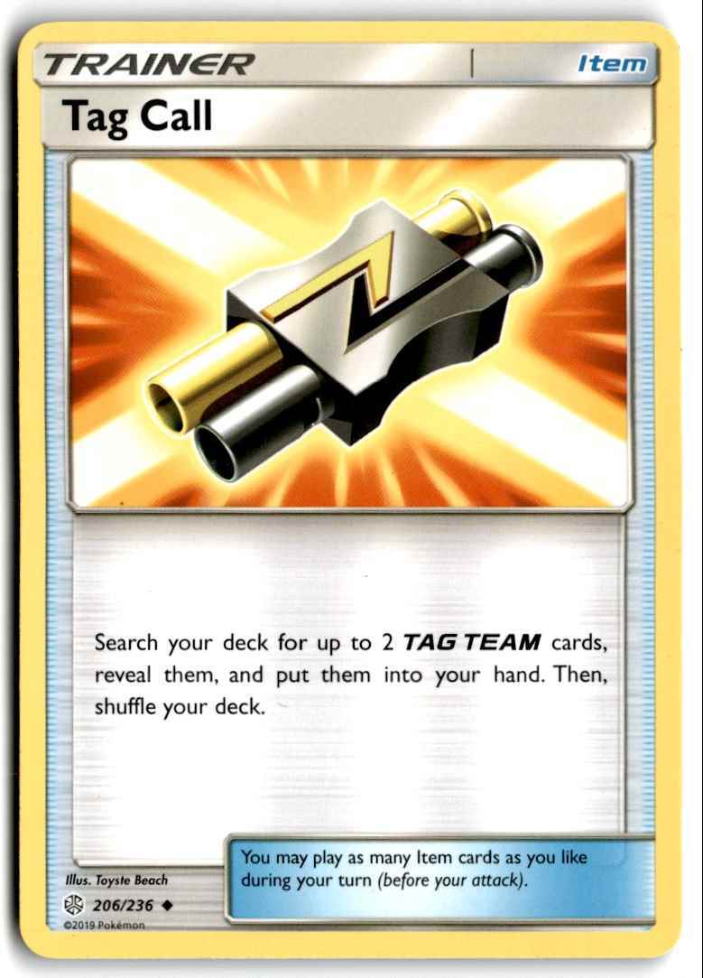 2019 Sun & Moon - Cosmic Eclipse Tag Call Null/Uncommon #206