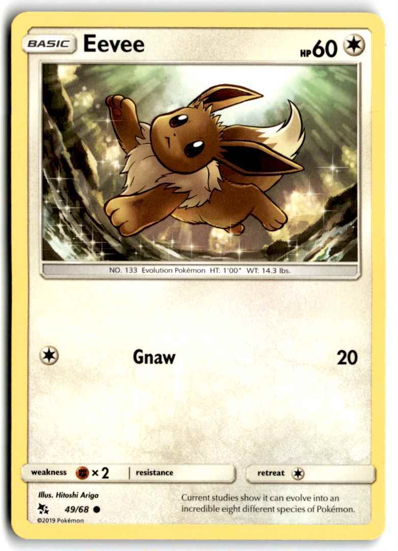 2019 Sun & Moon - Hidden Fates Eevee b Basic/Common #49
