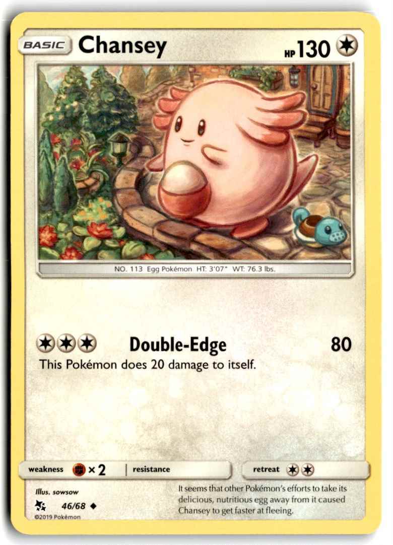 2019 Sun & Moon - Hidden Fates Chansey Basic/Uncommon #46