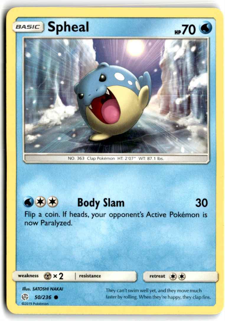 2019 Sun & Moon - Cosmic Eclipse Spheal b Basic/Common #50