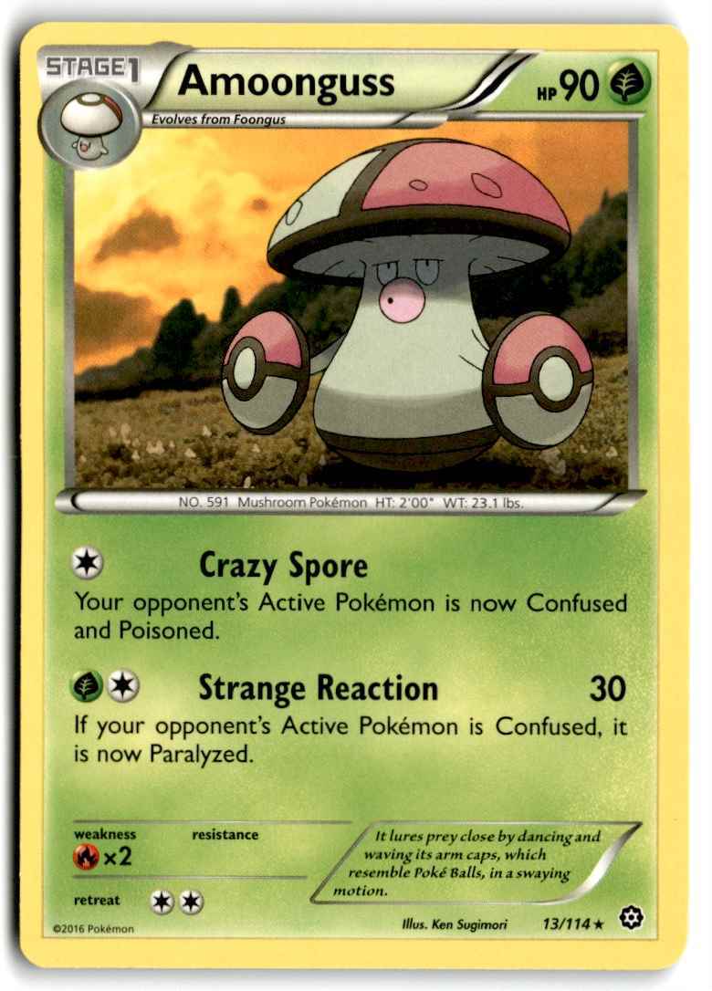 2016 XY - Steam Siege Amoonguss Stage 1/Rare #13