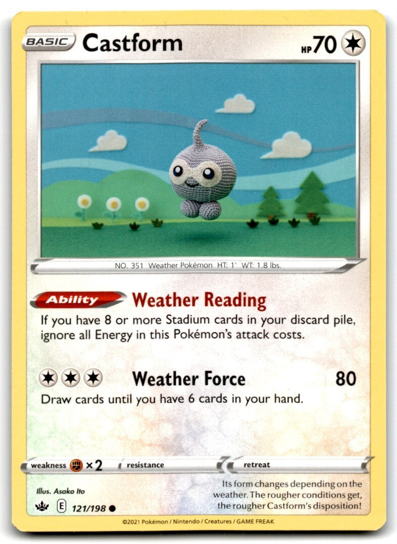 2021 Sword & Shield - Chilling Reign Castform Basic/Common #121