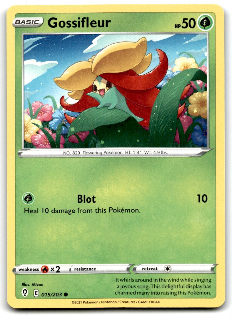 2021 Sword & Shield - Evolving Skies Gossifleur b Basic/Common #15