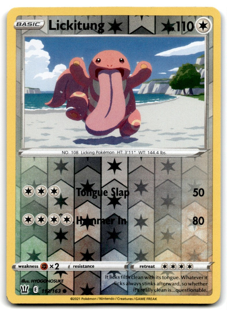 2021 Sword & Shield - Battle Styles Lickitung Rev Holo Basic/Common #113