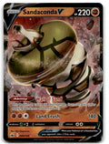 2021 Sword & Shield - Chilling Reign Sandaconda V Basic/Rare Holo V #89
