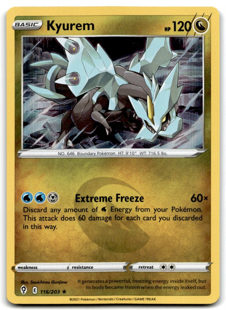 2021 Sword & Shield - Evolving Skies Kyurem Basic/Rare Holo #116