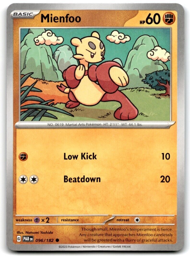 2023 Scarlet & Violet Series - Paradox Rift Mienfoo Basic/Common #96