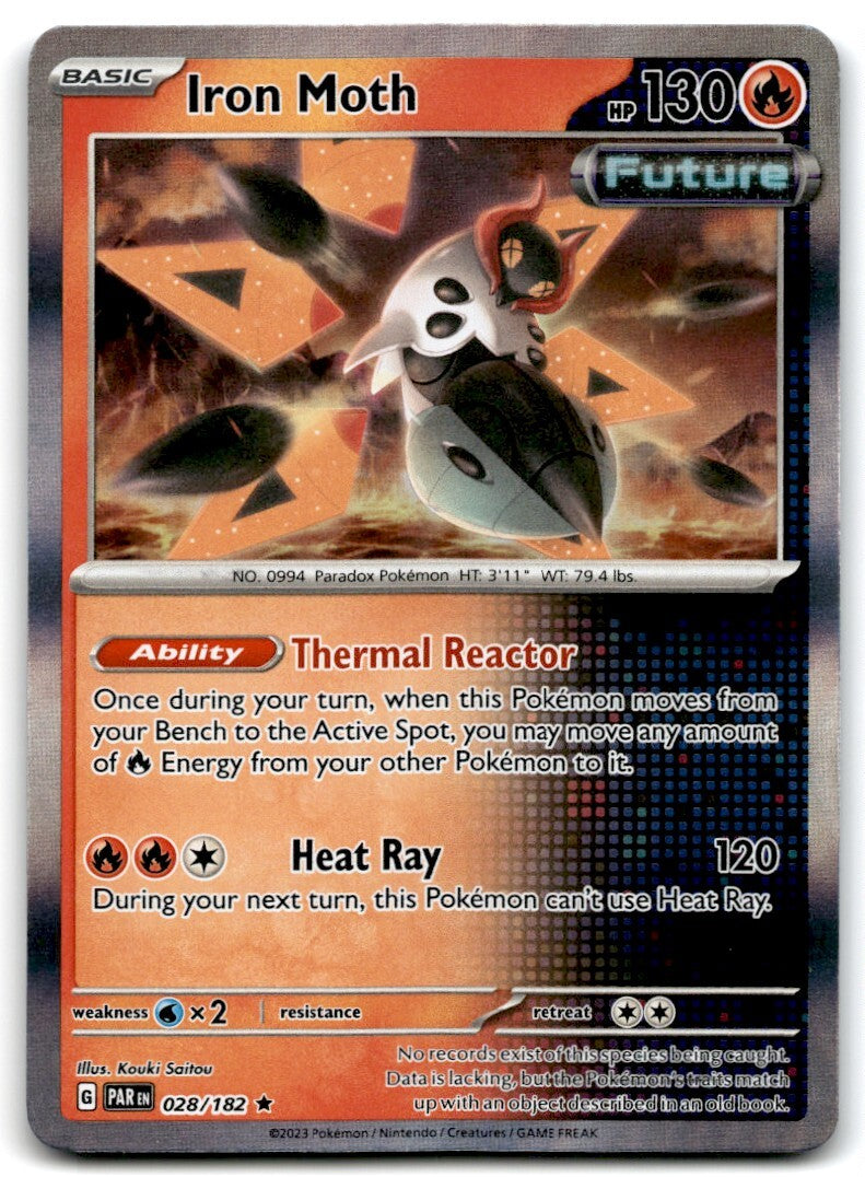 2023 Scarlet & Violet Series - Paradox Rift Iron Moth holo Rare #28