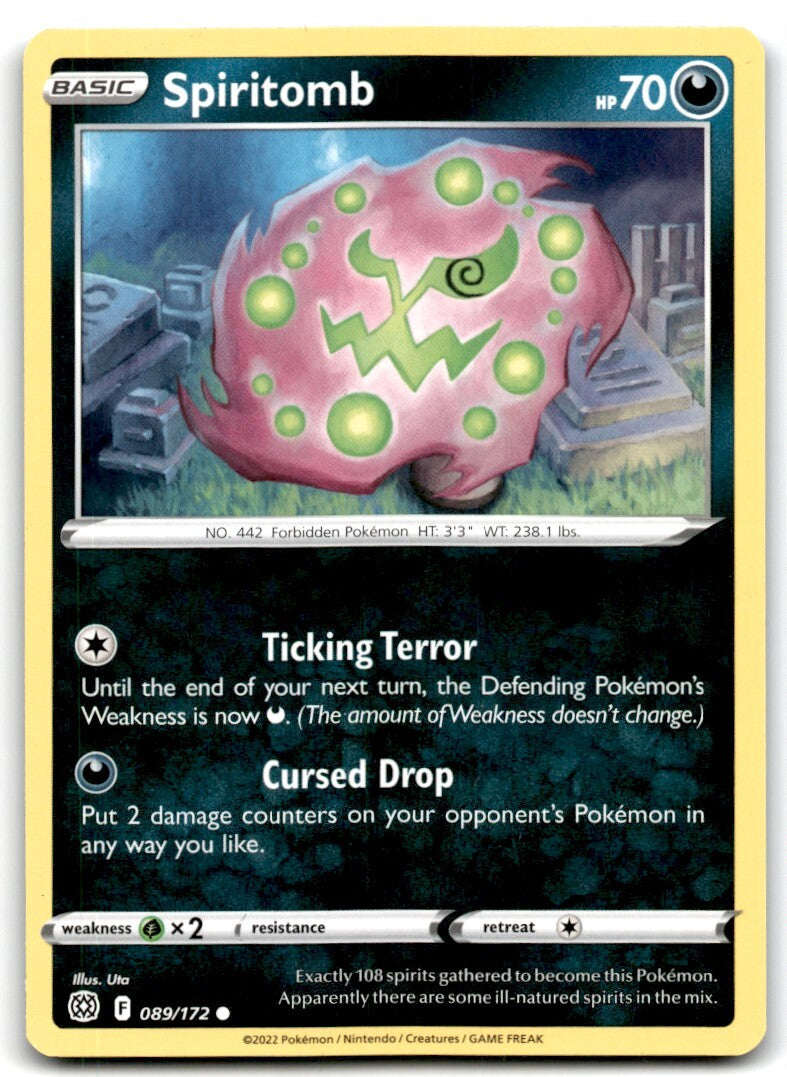 2022 Sword & Shield - Brilliant Stars Spiritomb Basic #89