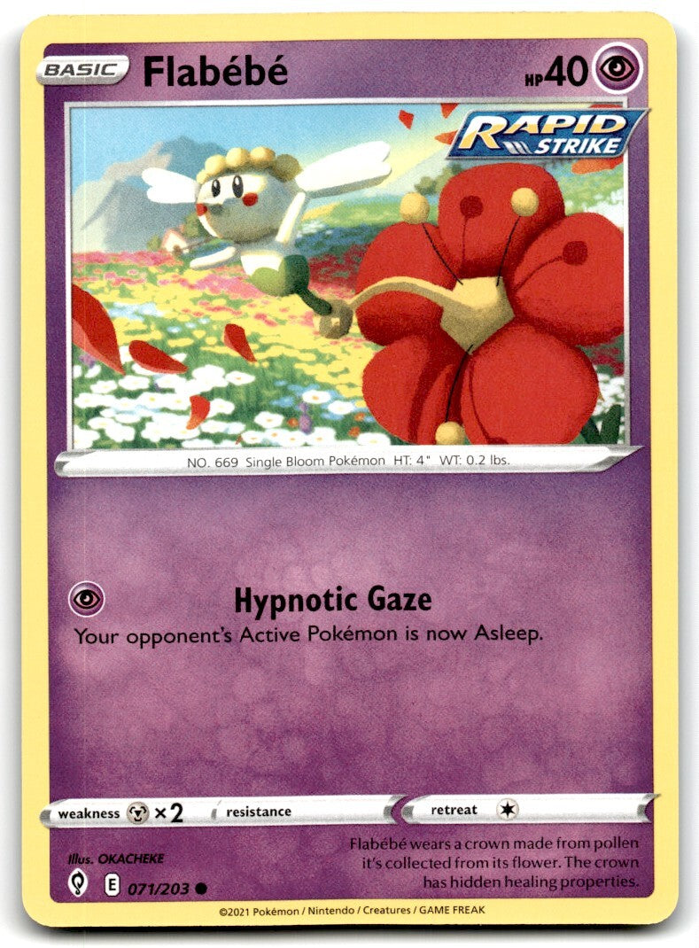 2021 Sword & Shield - Evolving Skies Flabébé 2 Basic/Common #71