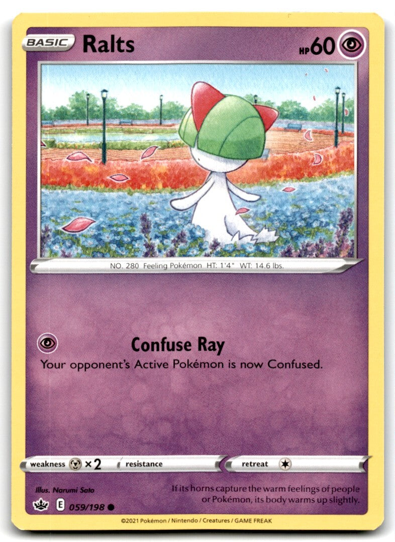 2021 Sword & Shield - Chilling Reign Ralts Basic/Common #59