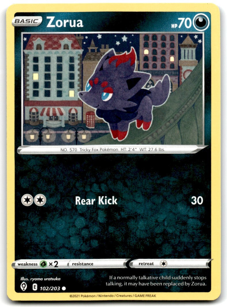 2021 Sword & Shield - Evolving Skies Zorua Basic/Common #102