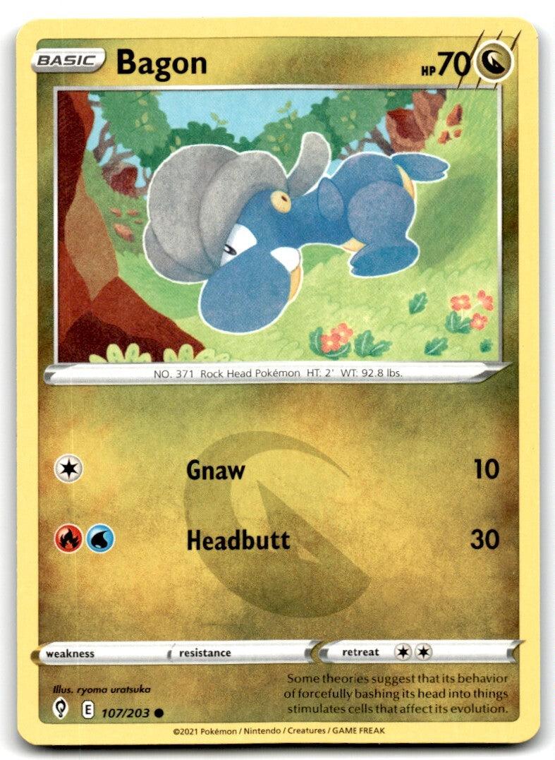 2021 Sword & Shield - Evolving Skies Bagon 2 Basic/Common #107