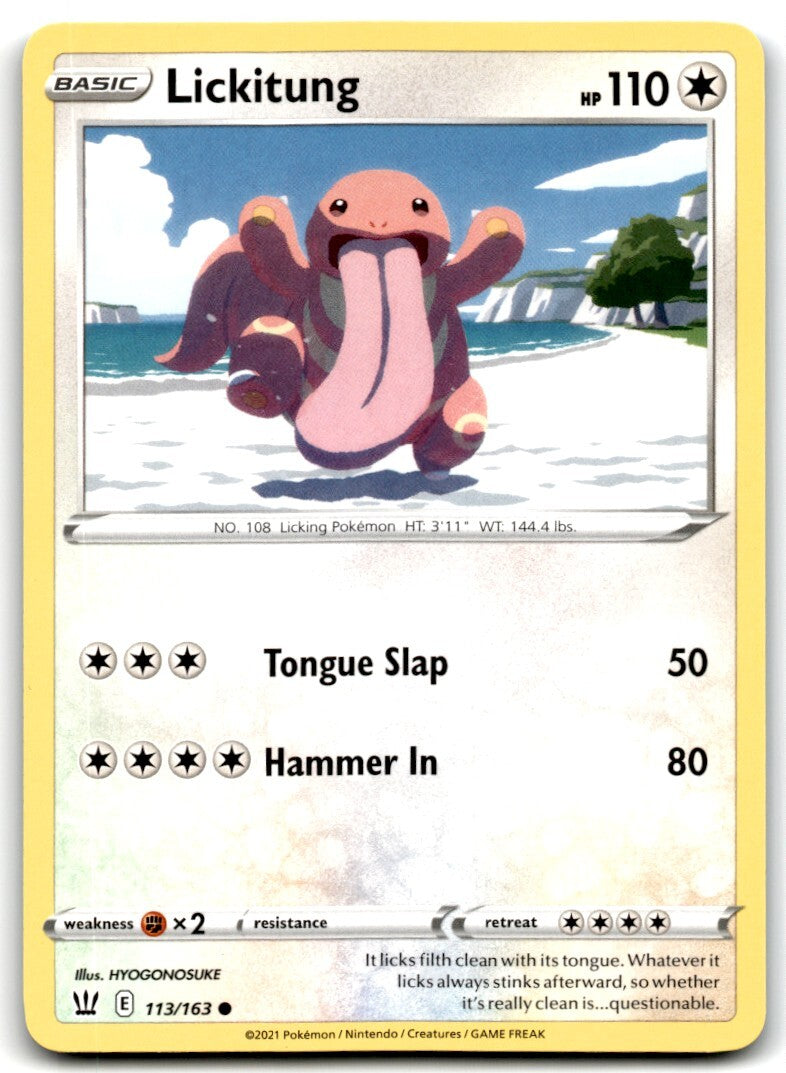 2021 Sword & Shield - Battle Styles Lickitung Basic/Common #113