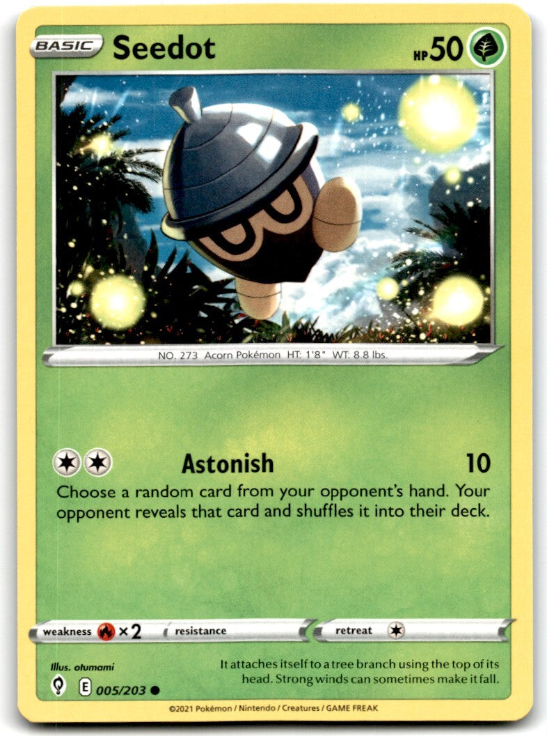 2021 Sword & Shield - Evolving Skies Seedot 1 Basic/Common #5