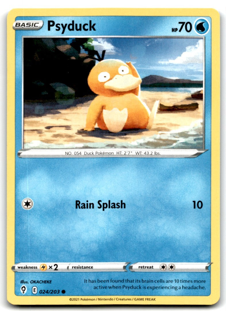 2021 Sword & Shield - Evolving Skies Psyduck b Basic/Common #24