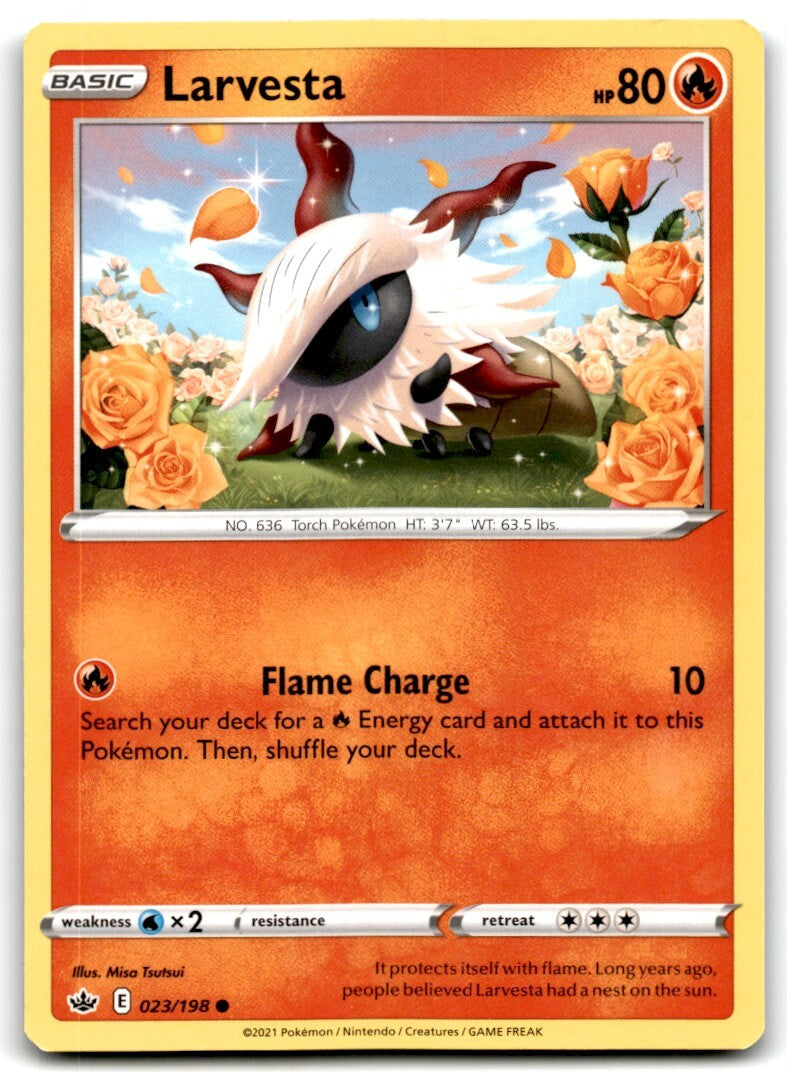 2021 Sword & Shield - Chilling Reign Larvesta 1 Basic/Common #23