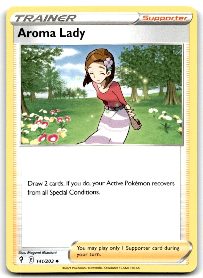 2021 Sword & Shield - Evolving Skies Aroma Lady Null/Uncommon #141