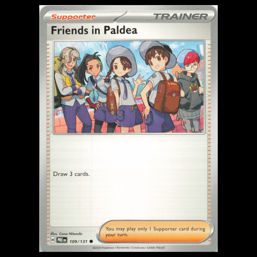 Friends in Paldea #109 2025 Scarlet - Violet Series - Prismatic Evolutions Card