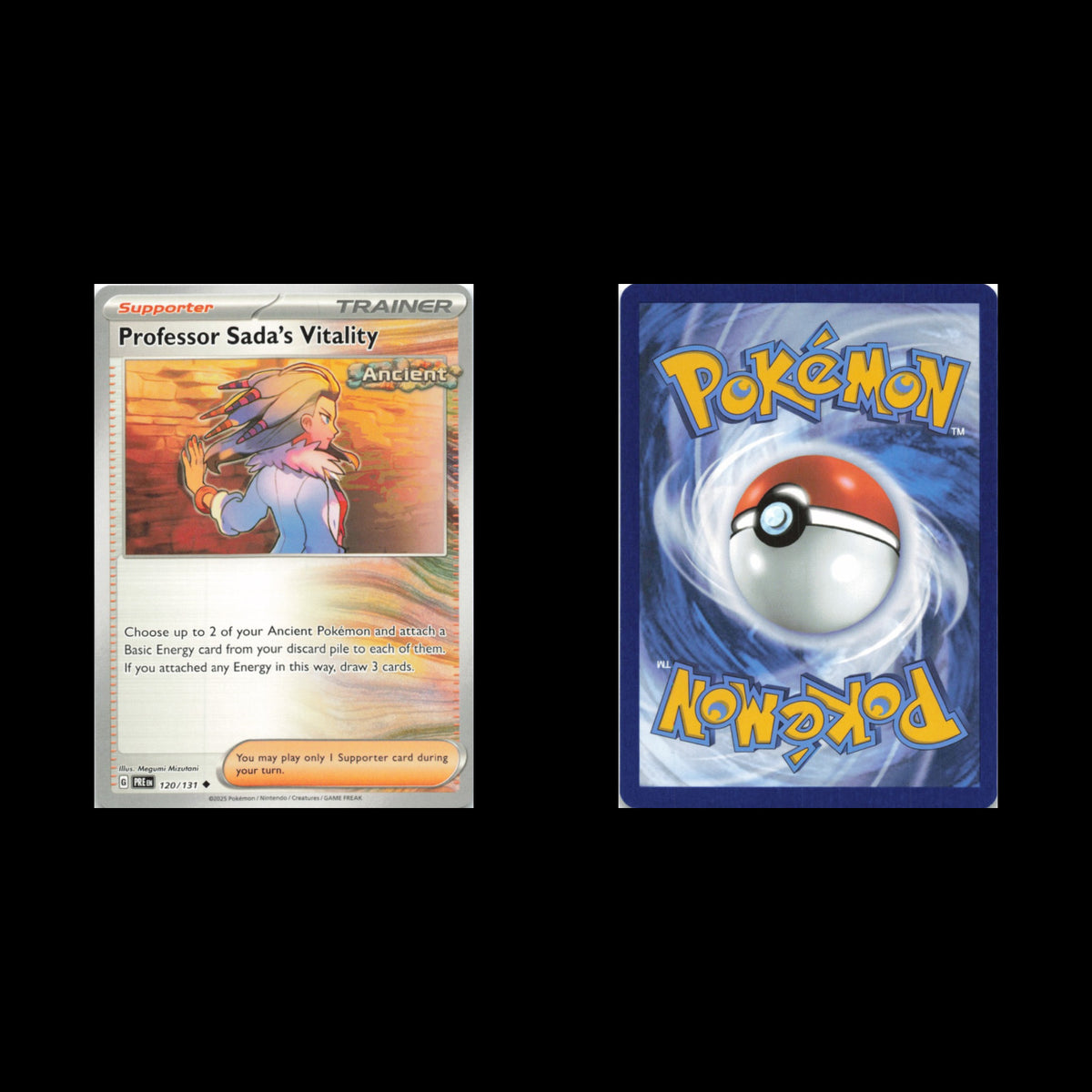 Professor Sadas Vitality #120 2025 Uncommon Pokemon Card NM