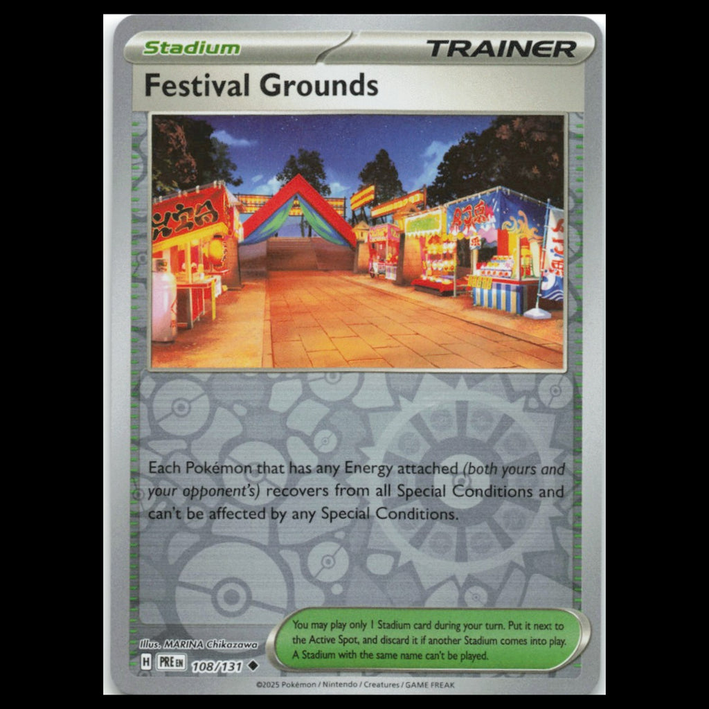 Festival Grounds #108 2025 Scarlet - Violet Series - Prismatic Evolutions Card