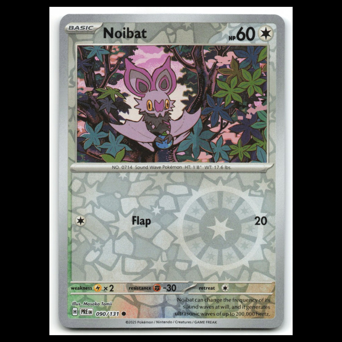Noibat #90 2025 Scarlet - Violet Series - Prismatic Evolutions Common Pokemon NM