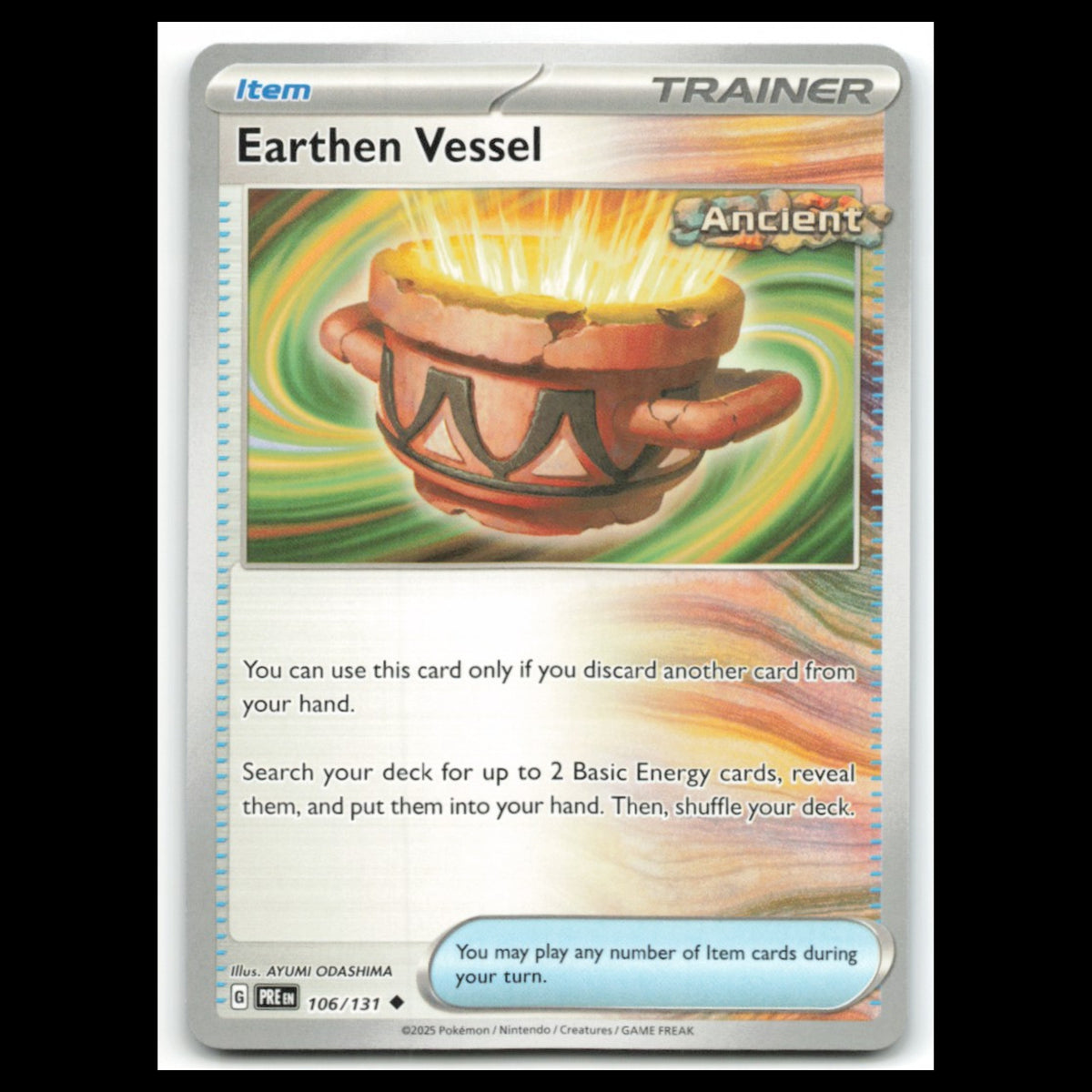 Earthen Vessel #106 2025 Scarlet - Violet Series - Prismatic Evolutions Uncommon