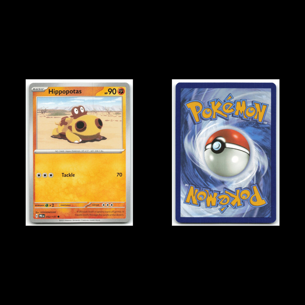 Hippopotas #52 2025 Scarlet - Violet Series - Prismatic Evolutions Common Card