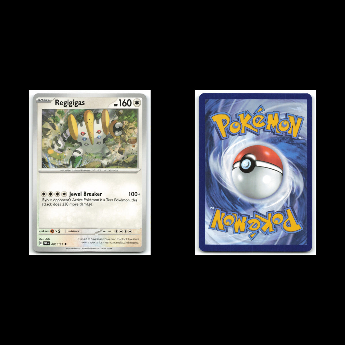 Regigigas #86 2025 Scarlet - Violet Series - Prismatic Evolutions Uncommon Card