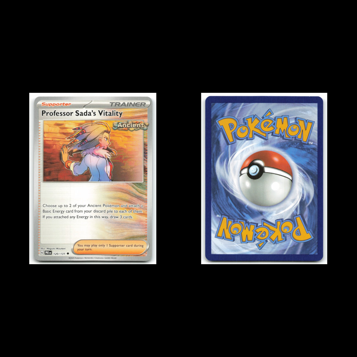 Professor Sadas Vitality #120 2025 Prismatic Evolutions Pokemon Card NM