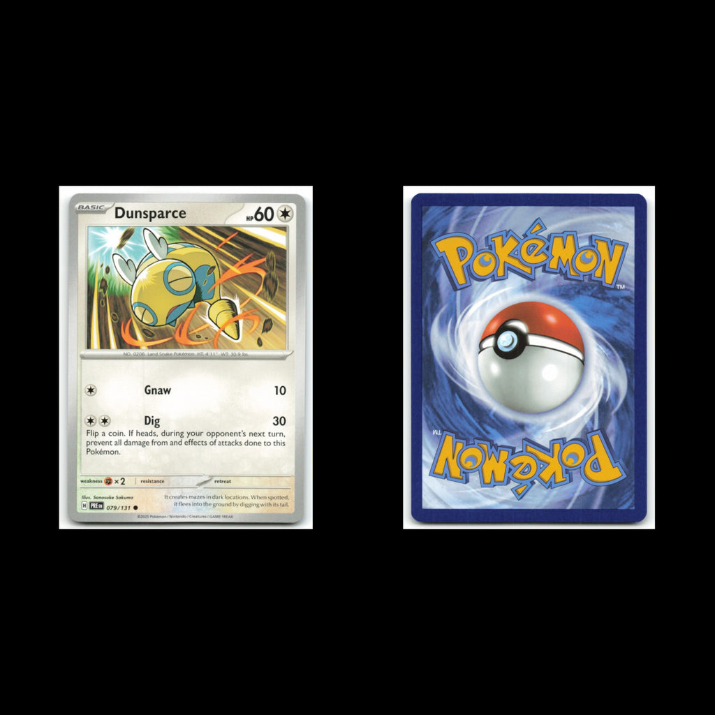 Dunsparce #79 2025 Scarlet - Violet Series - Prismatic Evolutions Common Pokemon