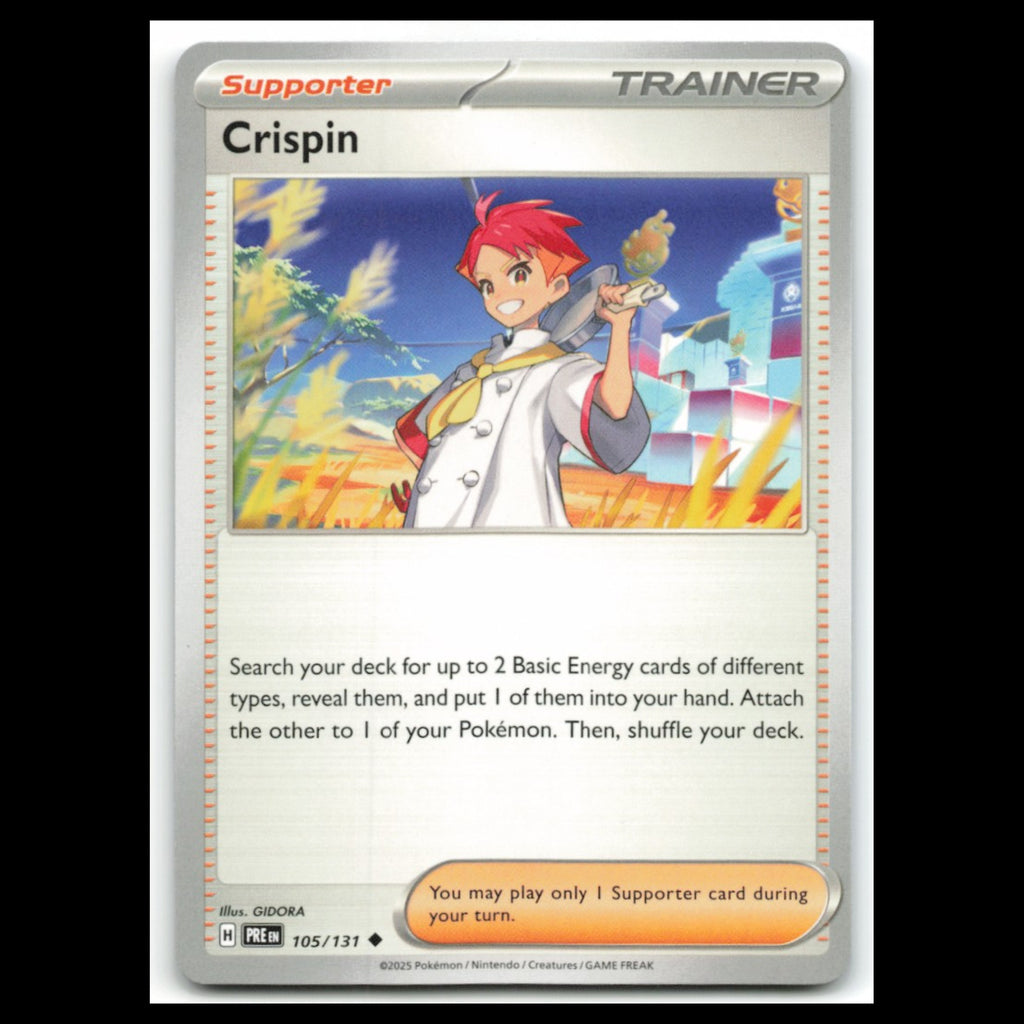 Crispin #105 2025 Scarlet - Violet Series - Prismatic Evolutions Uncommon Card