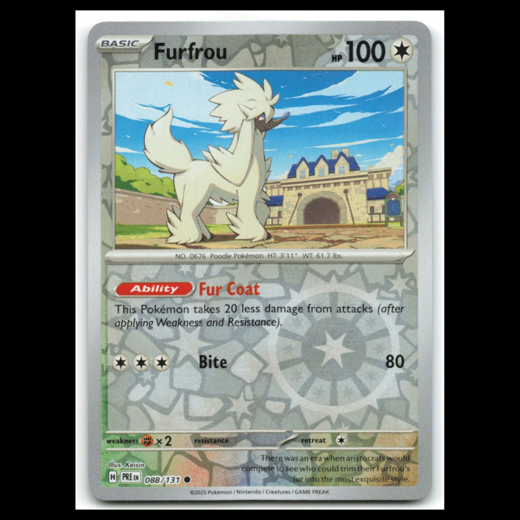 Furfrou #88 2025 Scarlet - Violet Series - Prismatic Evolutions Common Pokemon