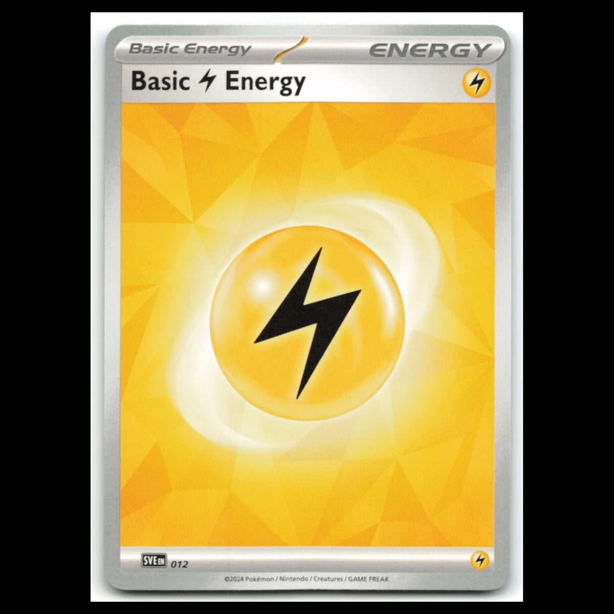 Basic Electric Energy #12 2025 Scarlet - Violet Series - Prismatic Evolutions NM