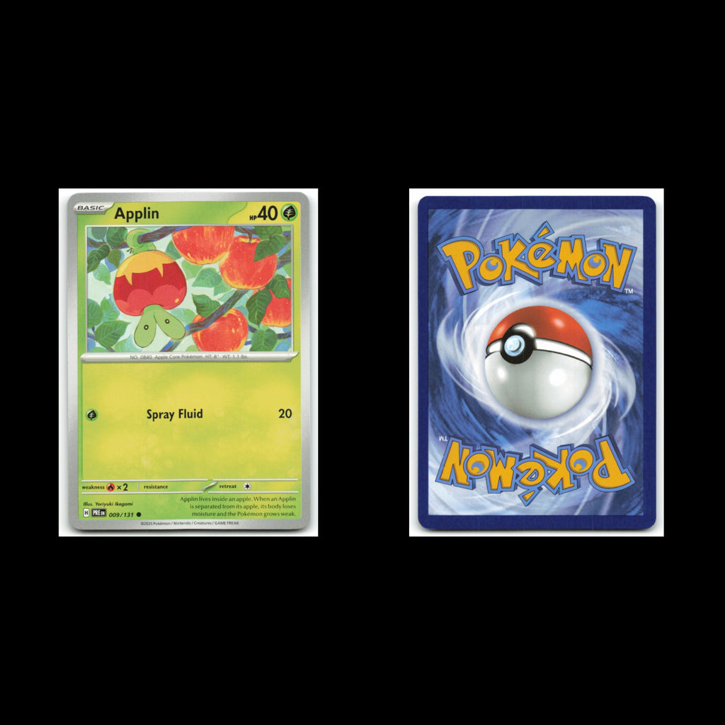Applin #9 2025 Scarlet - Violet Series - Prismatic Evolutions Common Pokemon NM