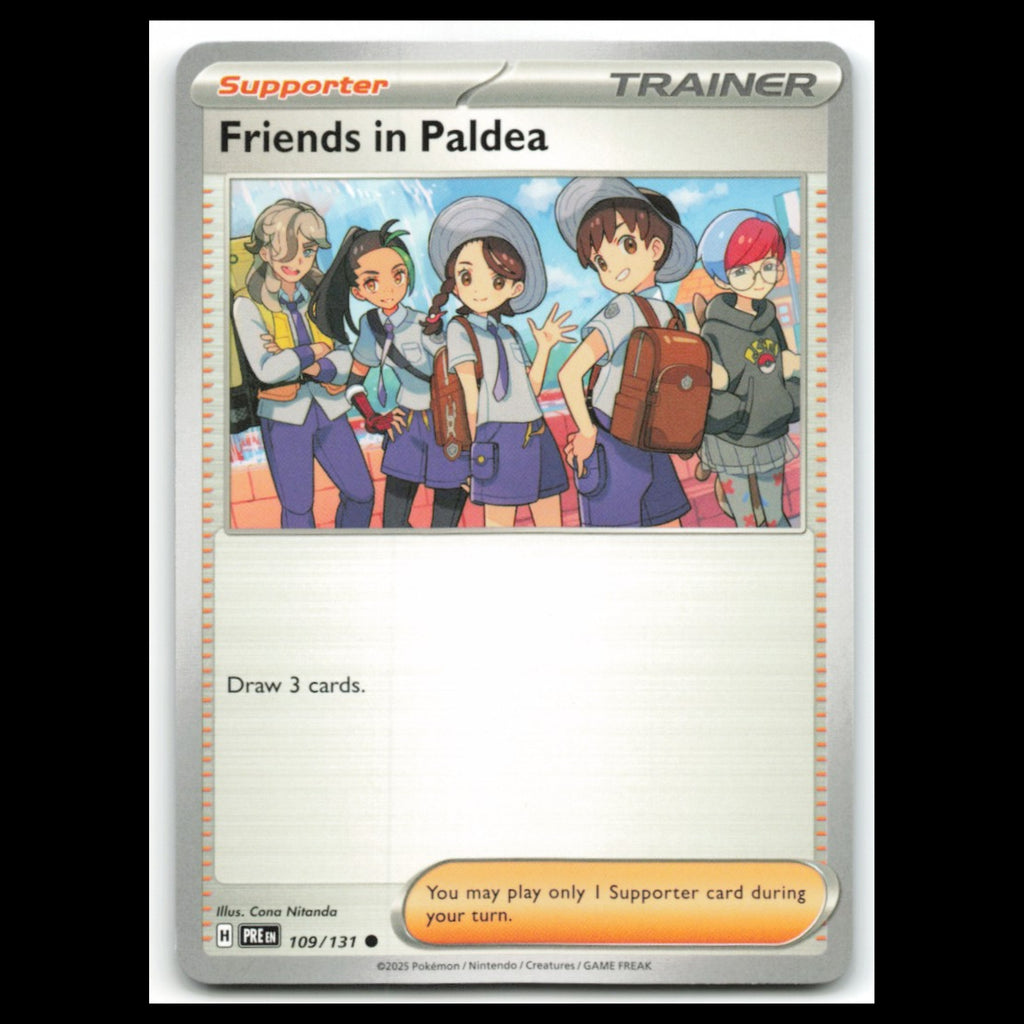 Friends in Paldea #109 2025 Scarlet - Violet Series - Prismatic Evolutions Card