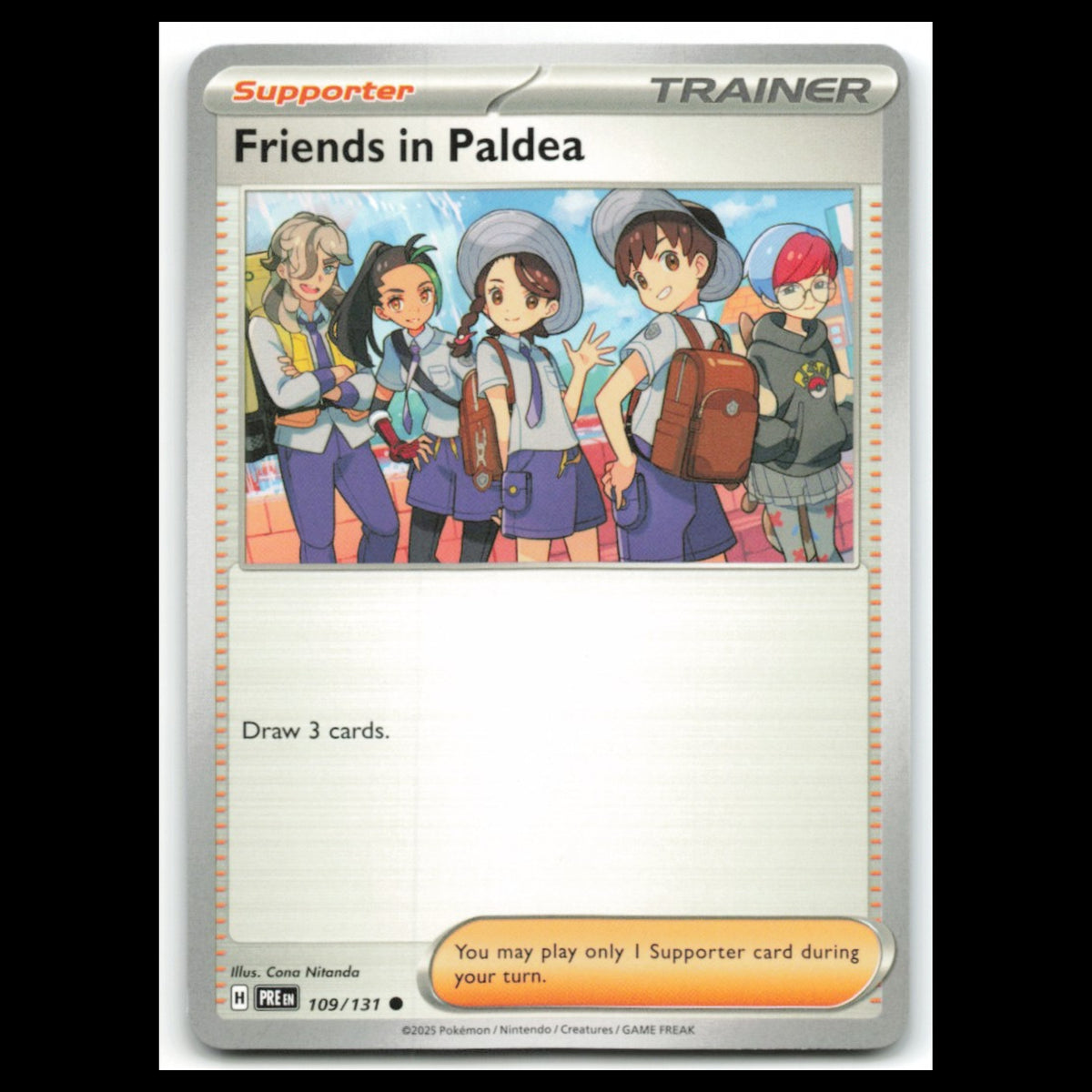 Friends in Paldea #109 2025 Scarlet - Violet Series - Prismatic Evolutions Card