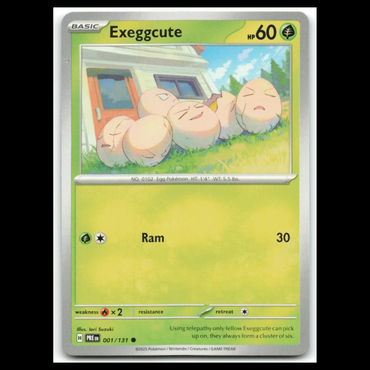 Exeggcute #1 2025 Scarlet - Violet Series - Prismatic Evolutions Common Pokemon