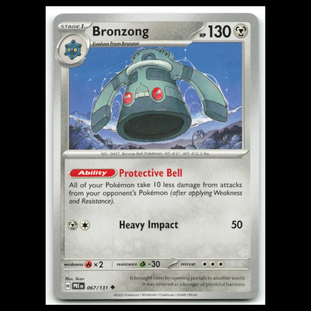Bronzong #67 2025 Scarlet - Violet Series - Prismatic Evolutions Uncommon Card