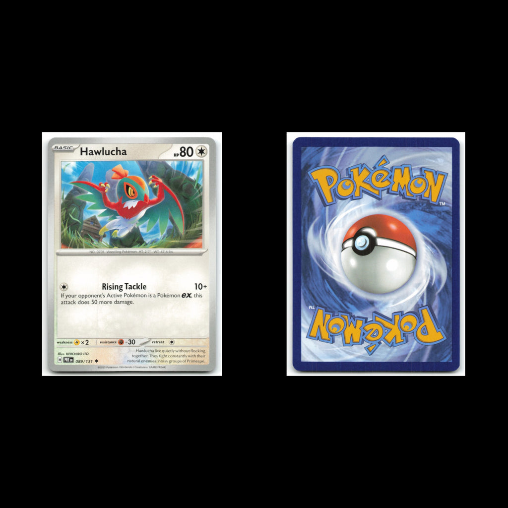 Hawlucha #89 2025 Scarlet - Violet Series - Prismatic Evolutions Uncommon Card