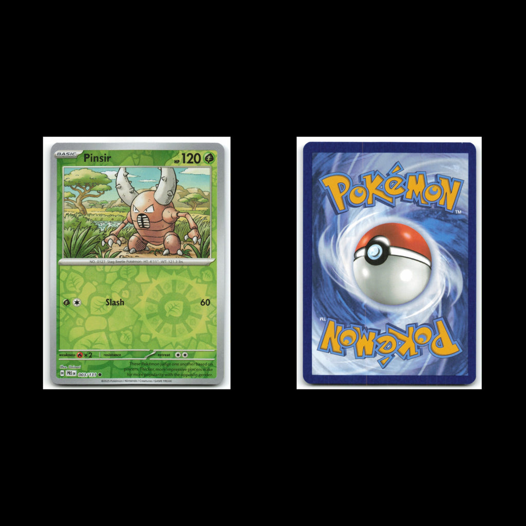 Pinsir #3 2025 Scarlet - Violet Series - Prismatic Evolutions Common Pokemon NM